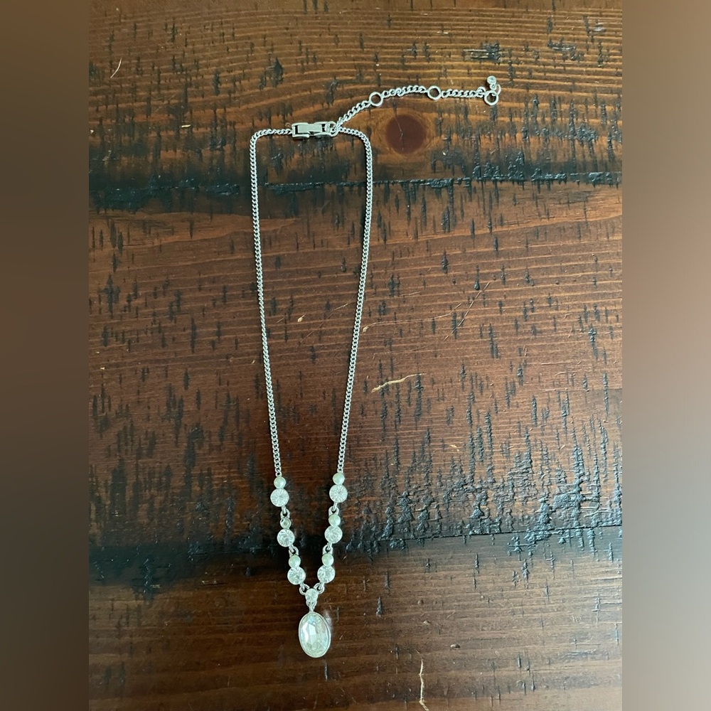 Givenchy Silver Toned Adjustable Necklace ~ - image 1